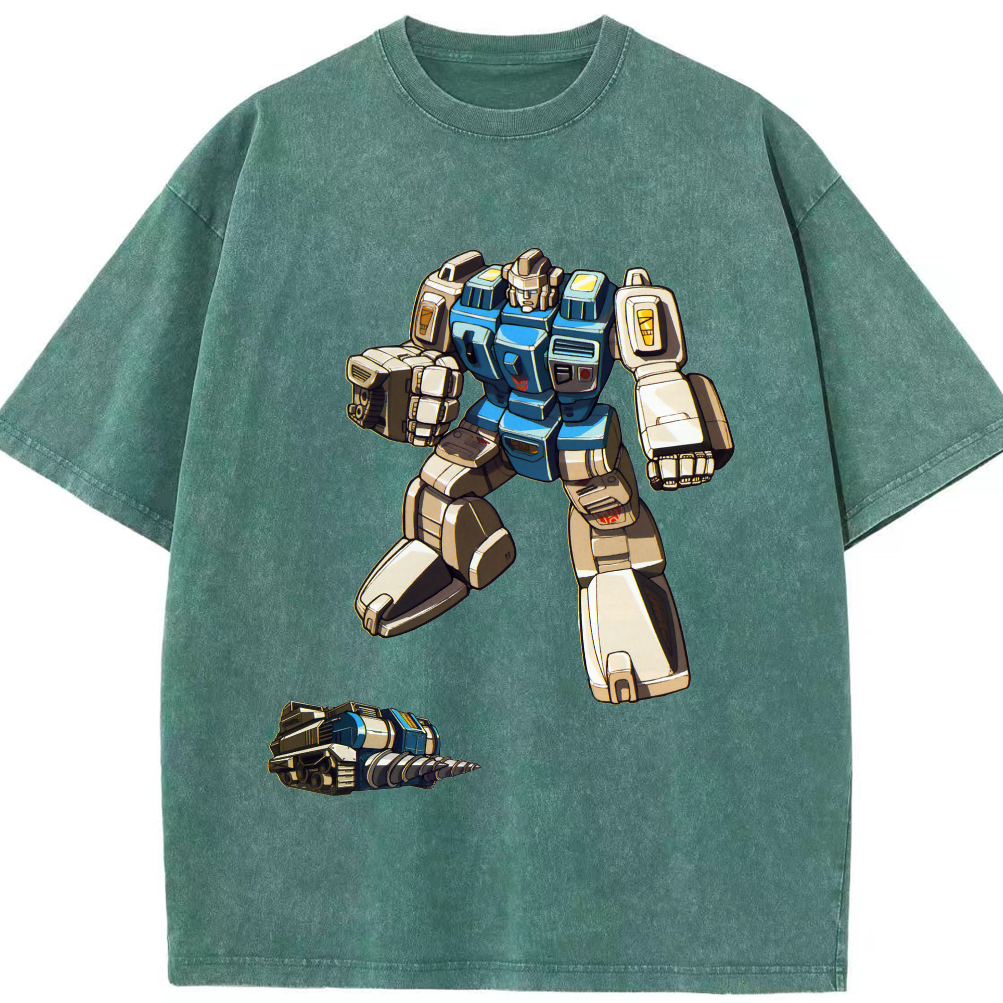 （画像用）  綿100% ヴィンテージ風 半袖Tシャツ（フロントプリント）